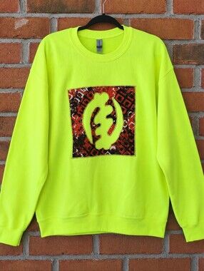 Neon Gye Nyame Culture Sweatshirt – Unisex